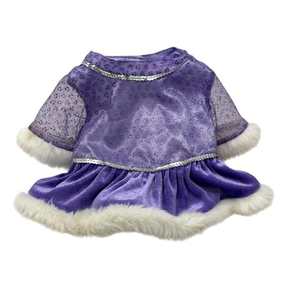 BUILD A BEAR Lot Purple Clothing Pieces Best Friends BFF Tie-Dye Skater Hoodie - Picture 3 of 12